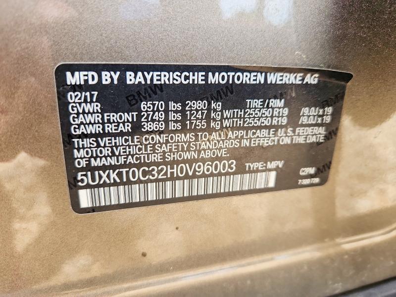 51768676 :رقم المزاد ، 5UXKT0C32H0V96003 vin ، 2017 Bmw X5 مزاد بيع