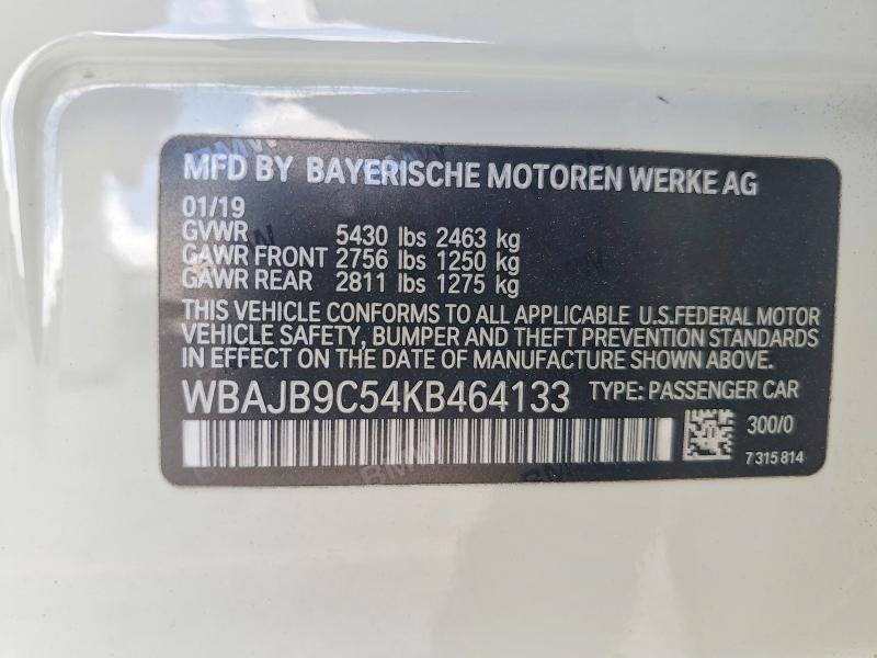 Продажа на аукционе авто 2019 Bmw M550xi, vin: WBAJB9C54KB464133, номер лота: 51552596