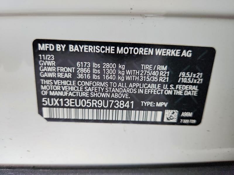 Продаж на аукціоні авто 2024 Bmw X5, vin: 5UX13EU05R9U73841, номер лоту: 49920796