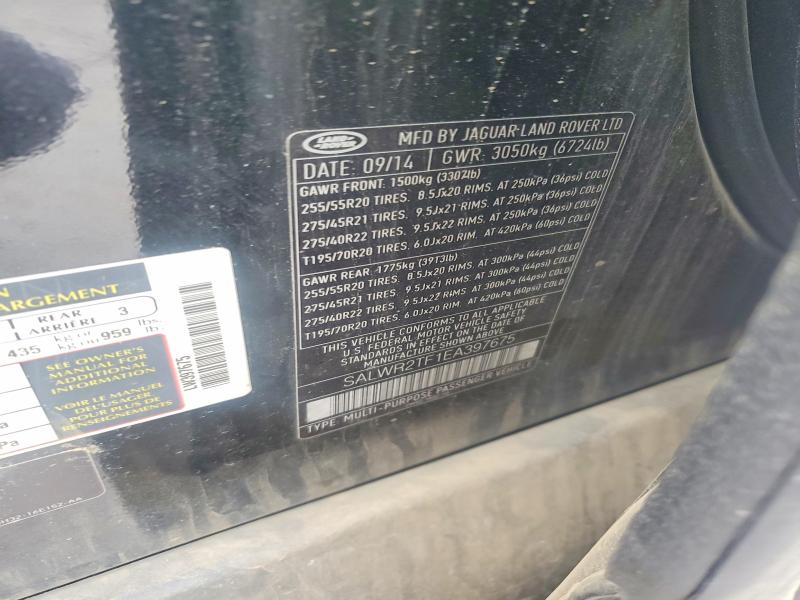 Aukcja sprzedaży 2014 Land Rover Range Rover Sport, vin: SALWR2TF1EA397675, numer aukcji: 49754686