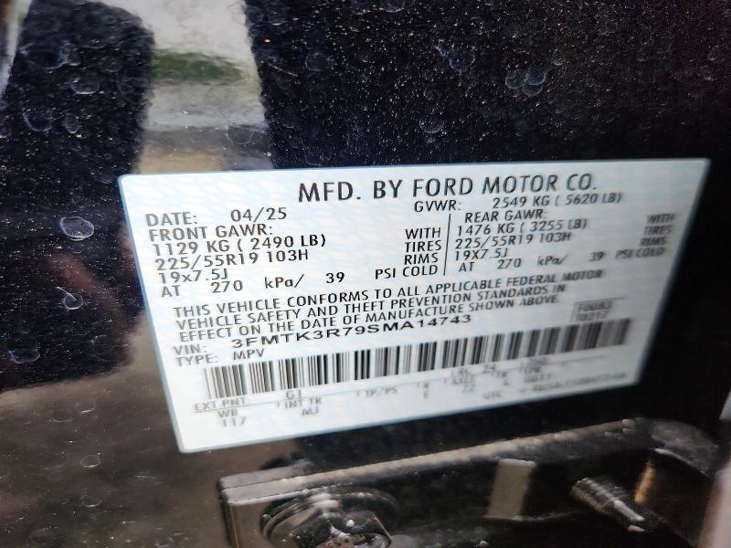 Aukcja sprzedaży 2025 Ford Mustang Mach-e, vin: 3FMTK3R79SMA14743, numer aukcji: 51420606