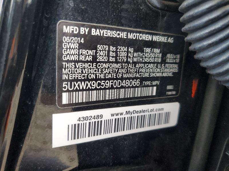 Продажа на аукционе авто 2015 Bmw X3, vin: 5UXWX9C59F0D48066, номер лота: 49457916