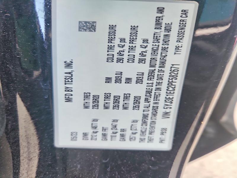 Продажа на аукционе авто 2023 Tesla Model 3, vin: 5YJ3E1EC2PF582671, номер лота: 48705706