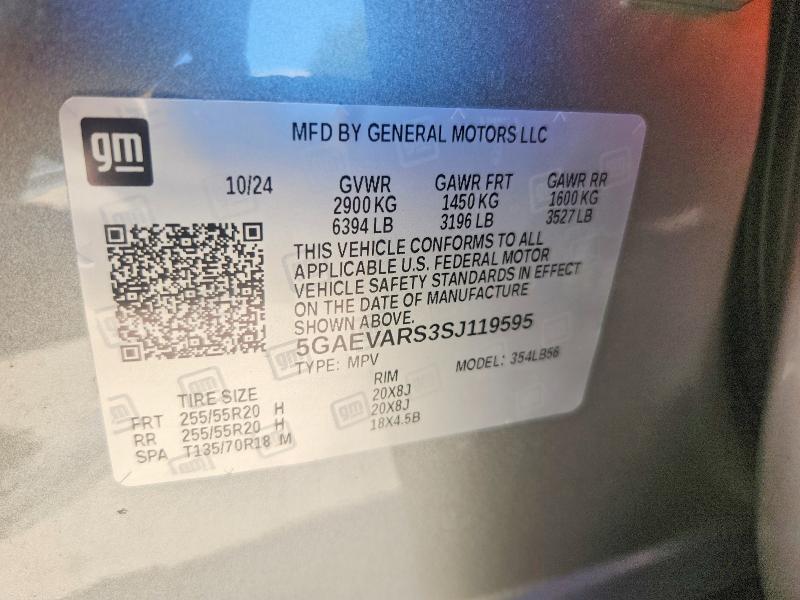 Продаж на аукціоні авто 2025 Buick Enclave, vin: 5GAEVARS3SJ119595, номер лоту: 50067216