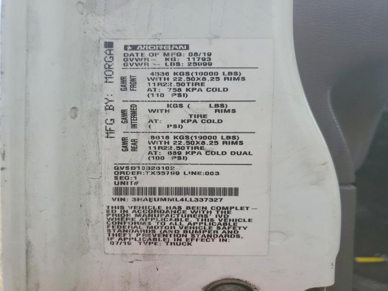 Продажа на аукционе авто 2020 International Mv607, vin: 3HAEUMML4LL337327, номер лота: 47814996