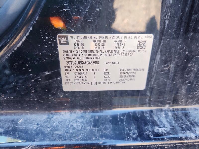 Продаж на аукціоні авто 2014 Gmc Sierra, vin: 3GTU2UEC4EG468967, номер лоту: 47623076