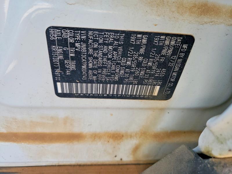 2023 Nissan Rogue მანქანა იყიდება აუქციონზე, vin: JN8BT3CA7PW004743, აუქციონის ნომერი: 49819216