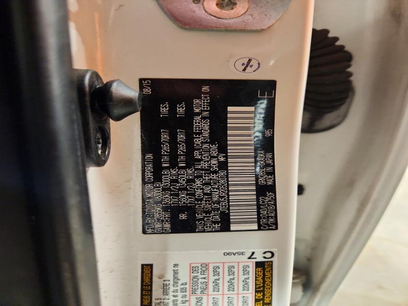 Продажа на аукционе авто 2016 Toyota 4runner, vin: JTEBU5JR2G5280780, номер лота: 45947866