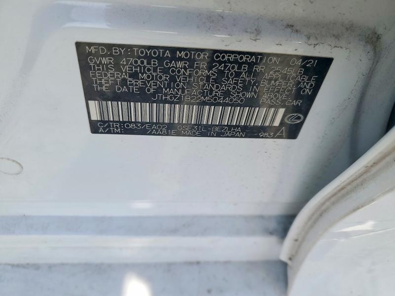 Продажа на аукционе авто 2021 Lexus Is, vin: JTHGZ1B22M5044050, номер лота: 49301916