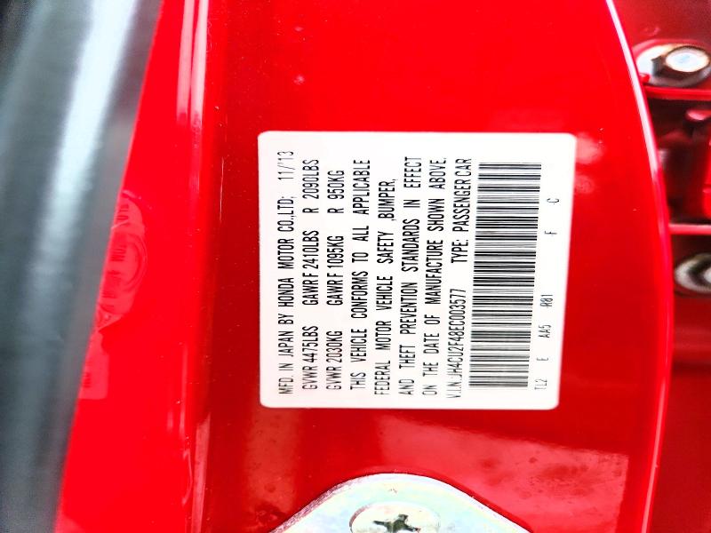 Aukcja sprzedaży 2014 Acura Tsx, vin: JH4CU2F48EC003577, numer aukcji: 47772246