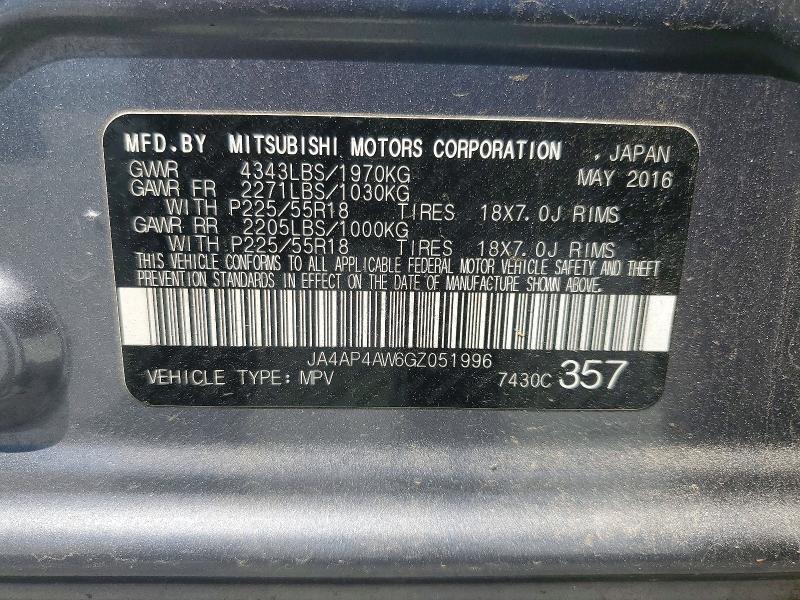 Продаж на аукціоні авто 2016 Mitsubishi Outlander Sport, vin: JA4AP4AW6GZ051996, номер лоту: 50358426