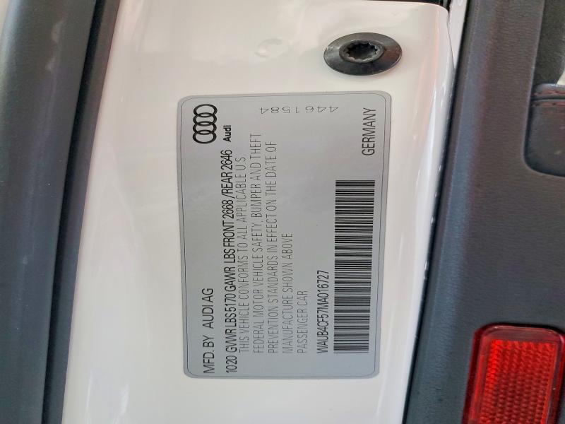 Aukcja sprzedaży 2021 Audi S5, vin: WAUB4CF57MA016727, numer aukcji: 48404826