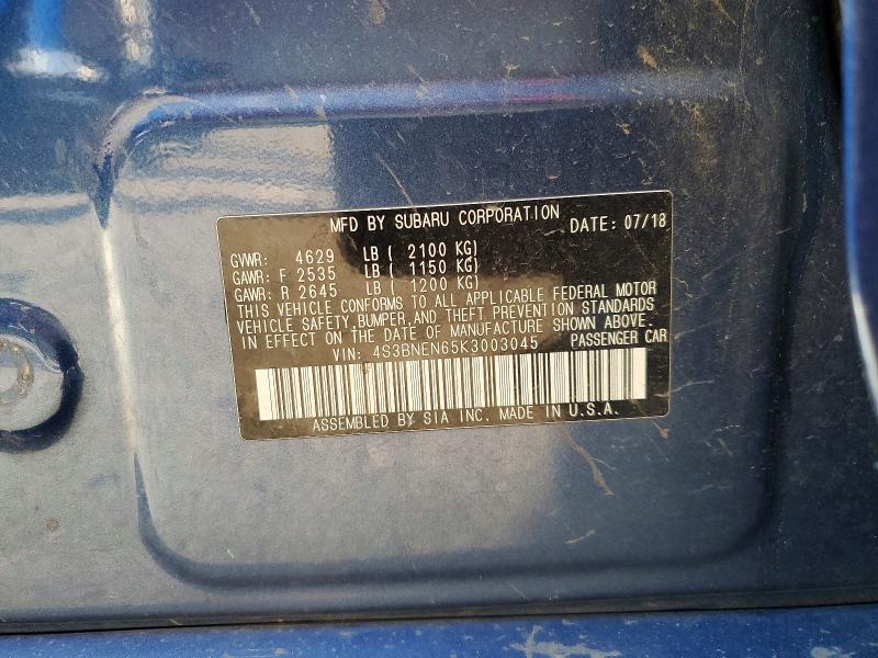 Продаж на аукціоні авто 2019 Subaru Legacy, vin: 4S3BNEN65K3003045, номер лоту: 51126526
