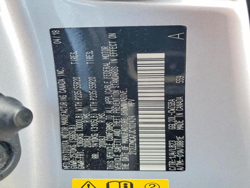 Продажа на аукционе авто 2018 Lexus Rx 350, vin: 2T2ZZMCA7JC102424, номер лота: 50773706