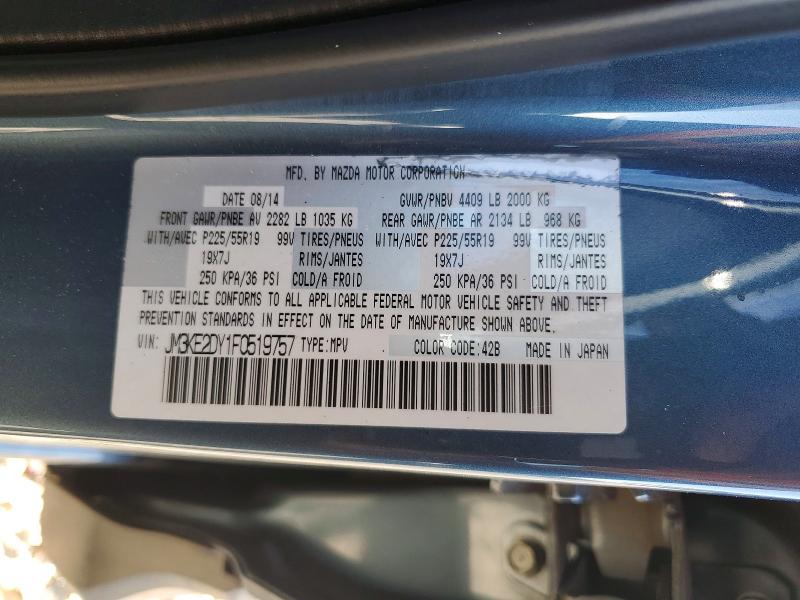 Продаж на аукціоні авто 2015 Mazda Cx-5, vin: JM3KE2DY1F0519757, номер лоту: 48609936