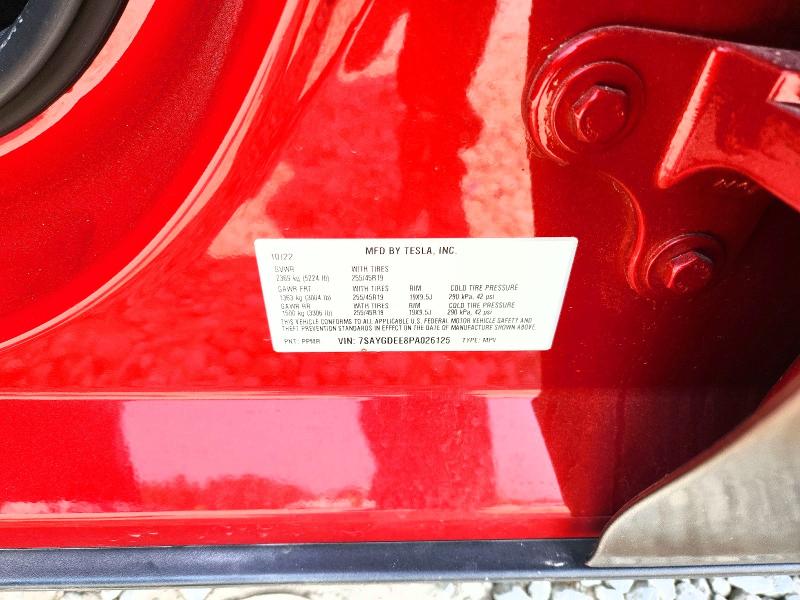 2023 Tesla Model Y მანქანა იყიდება აუქციონზე, vin: 7SAYGDEE8PA026125, აუქციონის ნომერი: 49108596