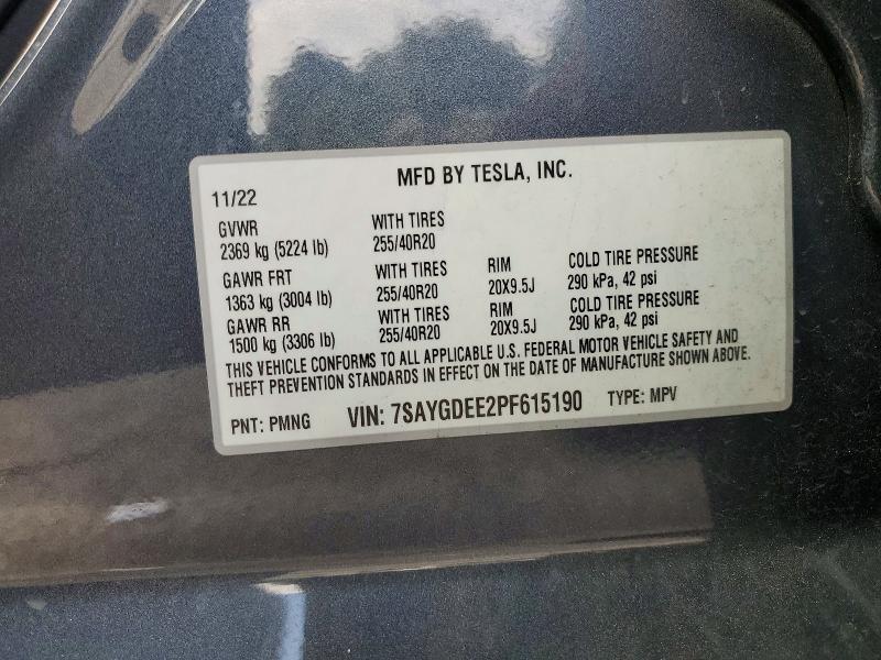 Aukcja sprzedaży 2023 Tesla Model Y, vin: 7SAYGDEE2PF615190, numer aukcji: 48686126