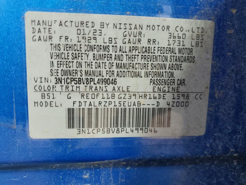 Aukcja sprzedaży 2023 Nissan Kicks, vin: 3N1CP5BV8PL499046, numer aukcji: 51295016