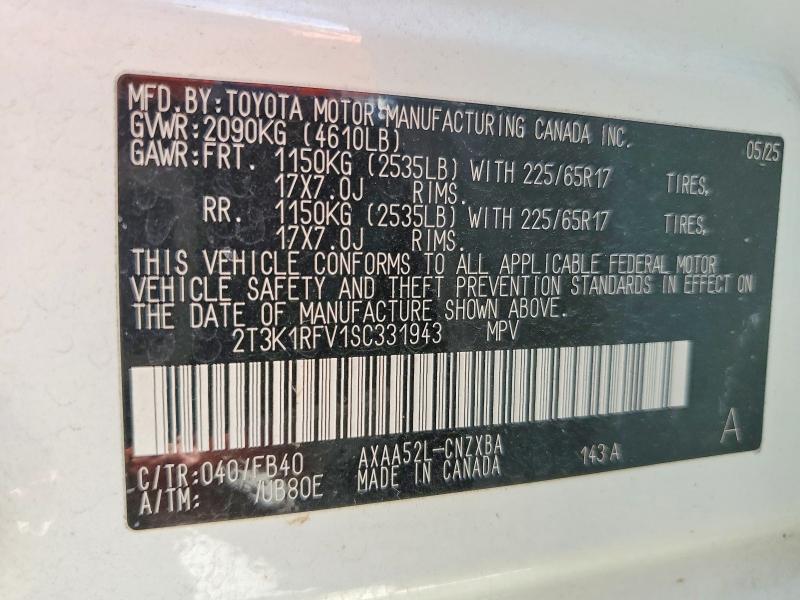 Продаж на аукціоні авто 2025 Toyota Rav4, vin: 2T3K1RFV1SC331943, номер лоту: 49075826