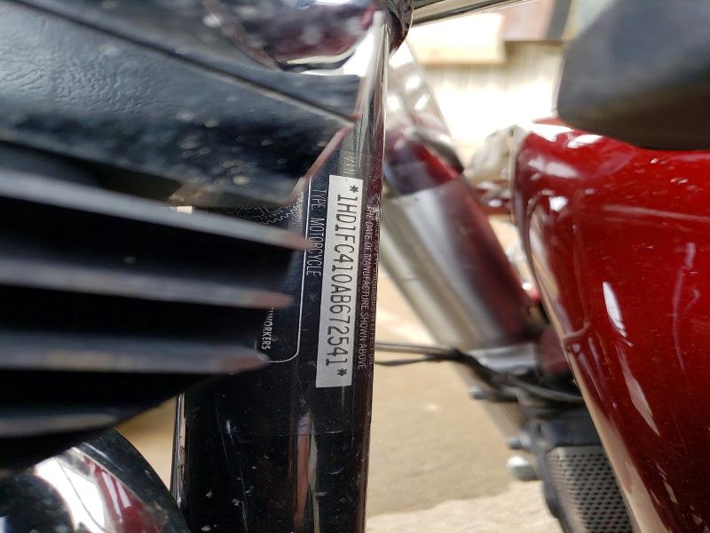 51454246 :رقم المزاد ، 1HD1FC410AB672541 vin ، 2010 Harley-davidson Flhtcu مزاد بيع
