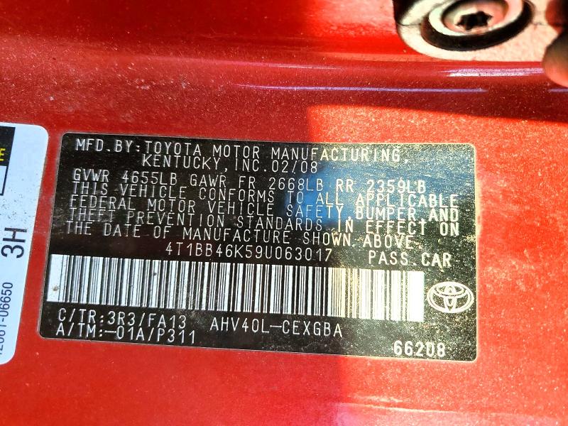 Продаж на аукціоні авто 2009 Toyota Camry Hybrid, vin: 4T1BB46K59U063017, номер лоту: 50734356