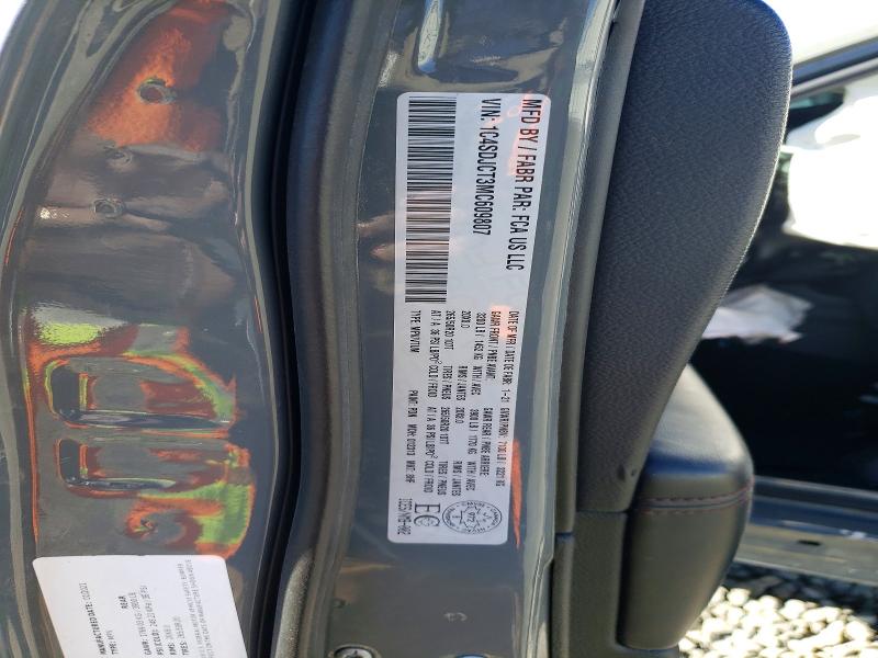 2021 Dodge Durango მანქანა იყიდება აუქციონზე, vin: 1C4SDJCT3MC609807, აუქციონის ნომერი: 48015236