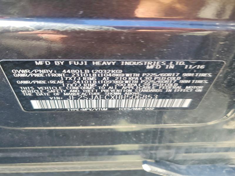 Продажа на аукционе авто 2017 Subaru Forester, vin: JF2SJAECXHH506853, номер лота: 51335956