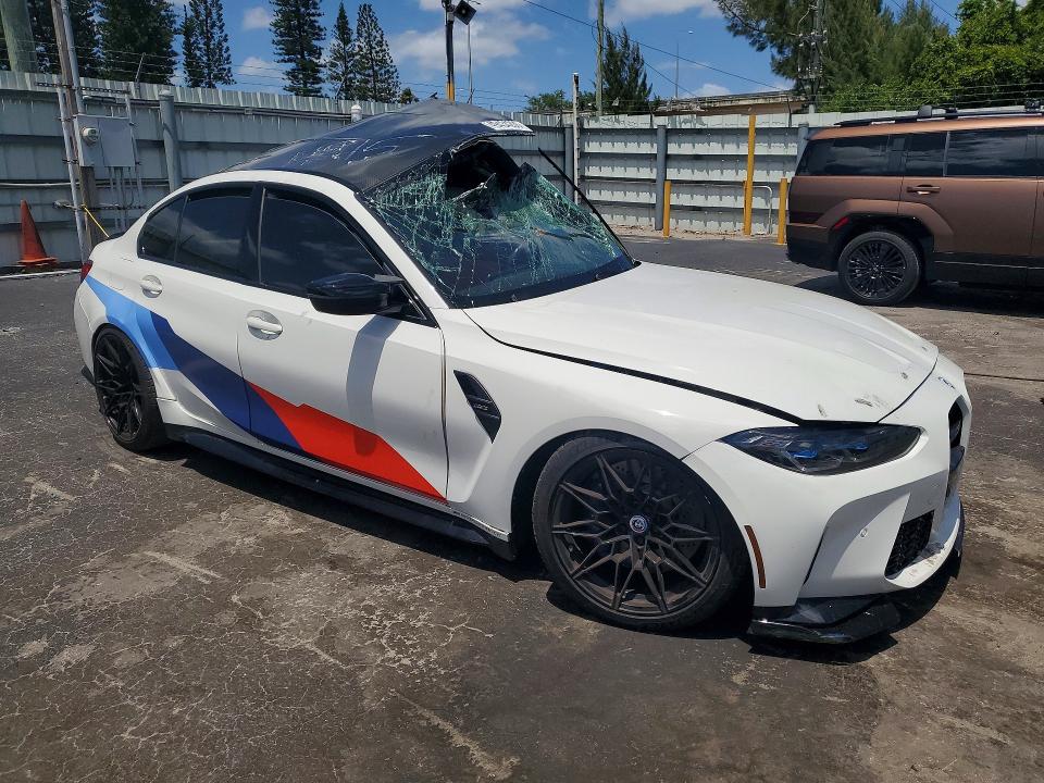 2022 Bmw M3 მანქანა იყიდება აუქციონზე, vin: WBS53AY08NFN04915, აუქციონის ნომერი: 49434206