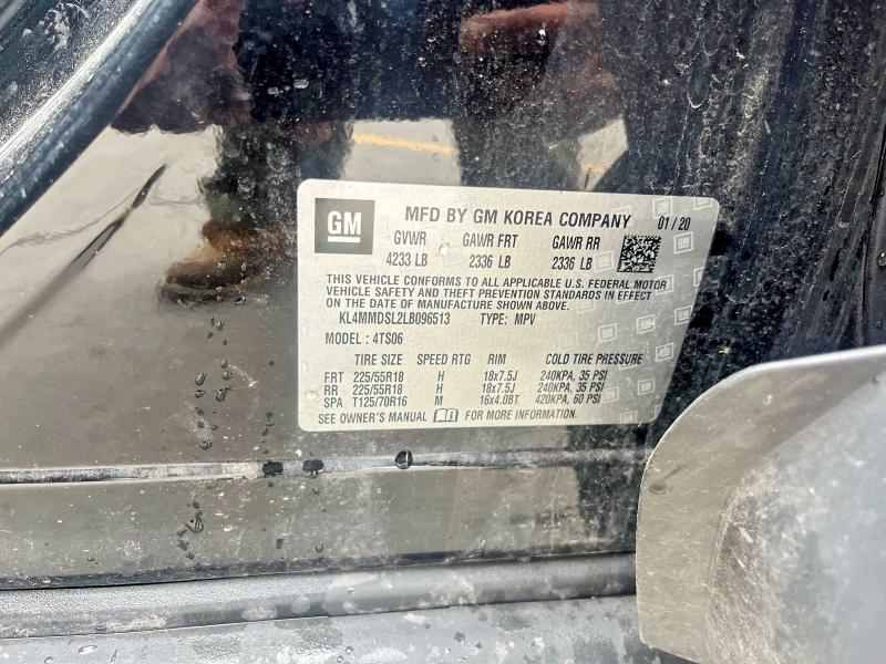 51559966 :رقم المزاد ، KL4MMDSL2LB096513 vin ، 2020 Buick Encore Gx مزاد بيع