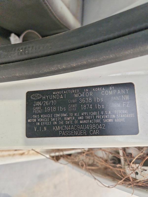 Продажа на аукционе авто 2010 Hyundai Accent, vin: KMHCN4AC9AU498042, номер лота: 51513936