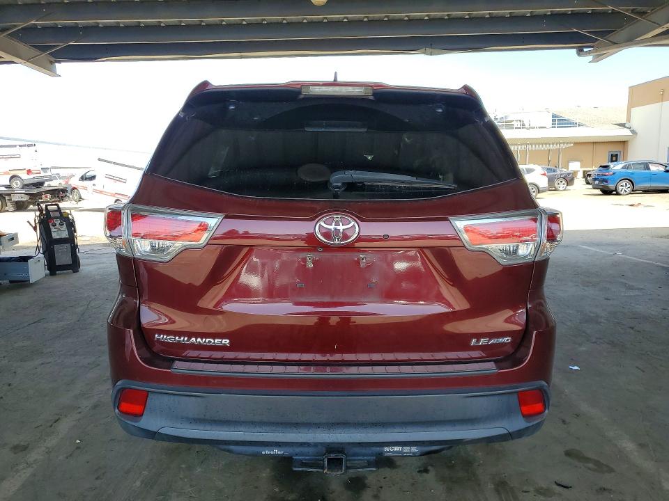 51381086 :رقم المزاد ، 5TDBKRFH4ES065880 vin ، 2014 Toyota Highlander مزاد بيع