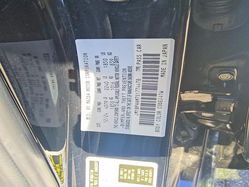 49001716 :رقم المزاد ، JM1BPAAM7S1774478 vin ، 2025 Mazda 3 مزاد بيع