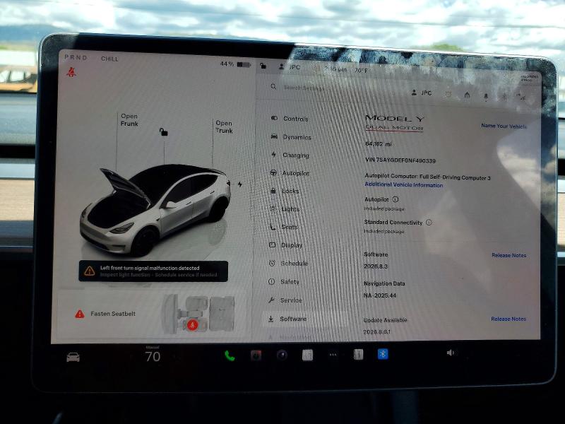 Продажа на аукционе авто 2022 Tesla Model Y, vin: 7SAYGDEF0NF490339, номер лота: 51210836