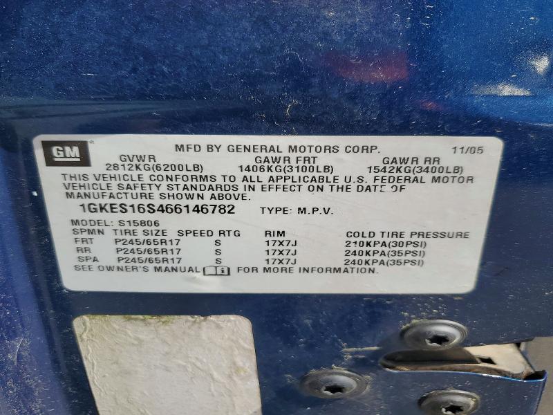 Продажа на аукционе авто 2006 Gmc Envoy, vin: 1GKES16S466146782, номер лота: 49314036