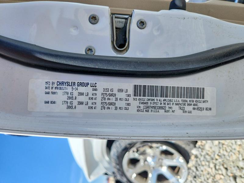 Продажа на аукционе авто 2014 Ram 1500, vin: 1C6RR7NM8ES389622, номер лота: 50941276