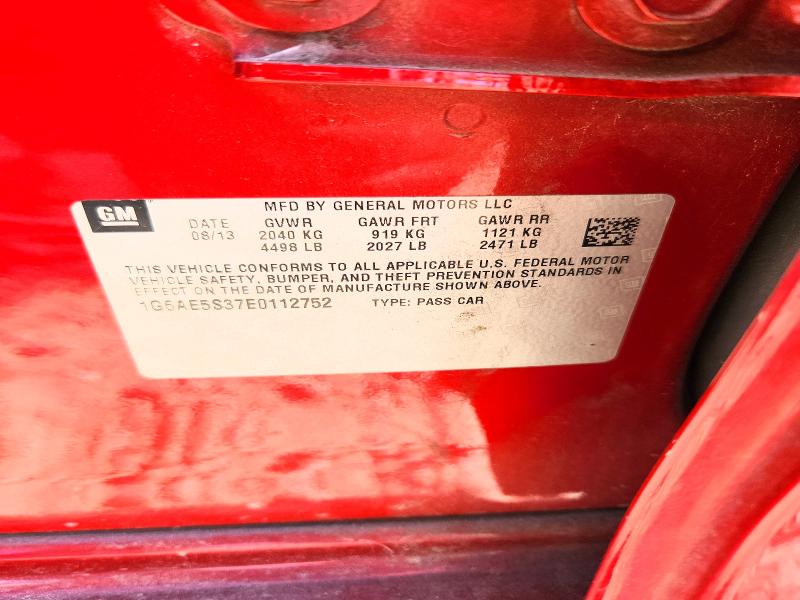 2014 Cadillac Ats მანქანა იყიდება აუქციონზე, vin: 1G6AE5S37E0112752, აუქციონის ნომერი: 48436636
