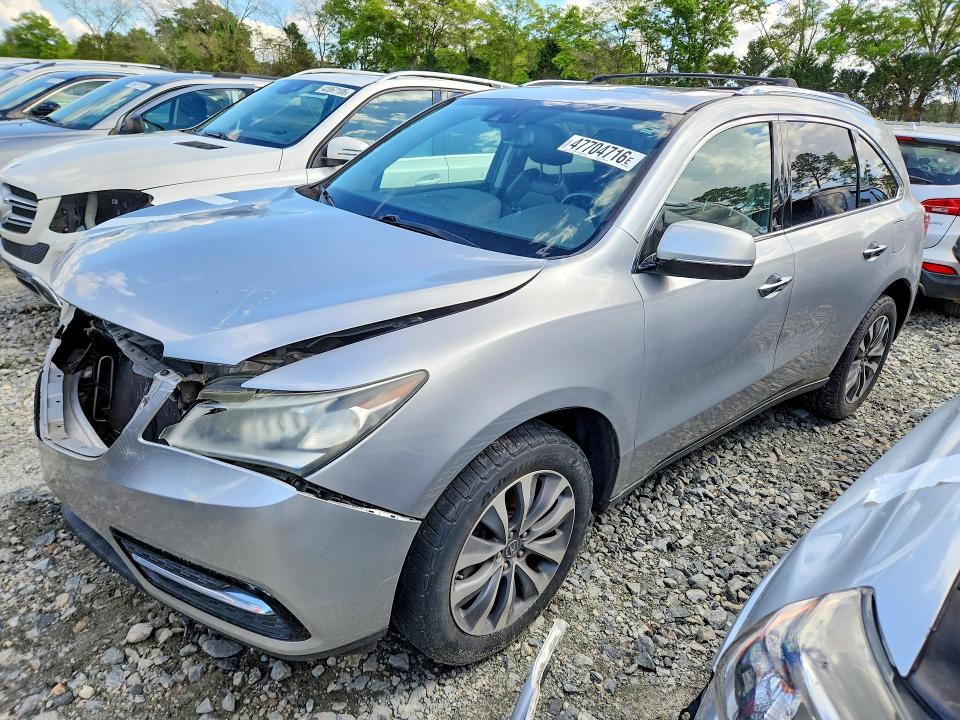 47704716 :رقم المزاد ، 5FRYD4H44EB036335 vin ، 2014 Acura Mdx مزاد بيع