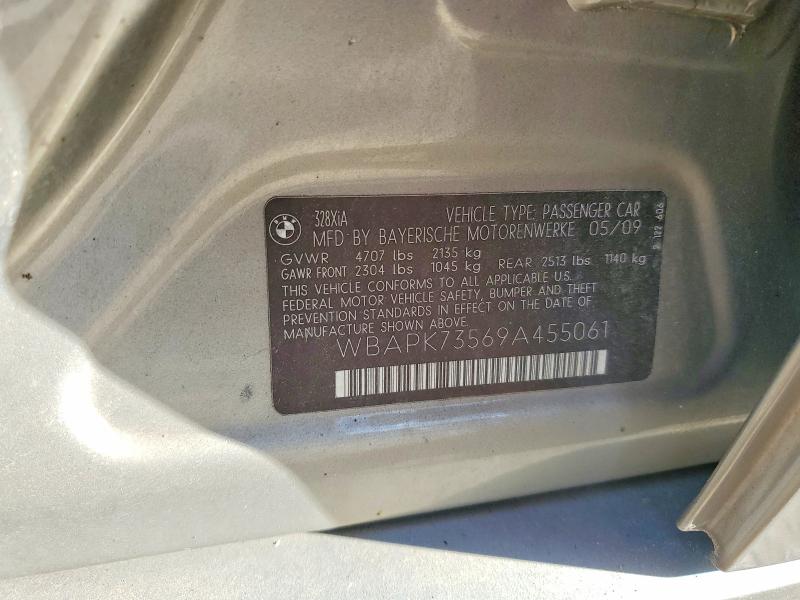 50449516 :رقم المزاد ، WBAPK73569A455061 vin ، 2009 Bmw 328 مزاد بيع