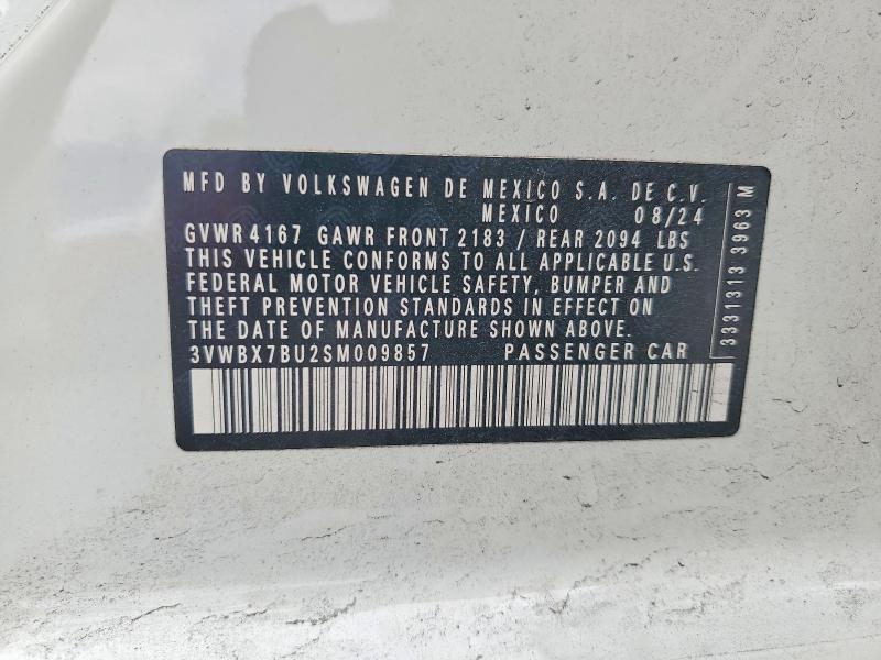 Продажа на аукционе авто 2025 Volkswagen Jetta, vin: 3VWBX7BU2SM009857, номер лота: 47614906