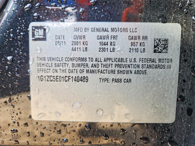 2012 Chevrolet Malibu მანქანა იყიდება აუქციონზე, vin: 1G1ZC5E01CF140489, აუქციონის ნომერი: 50810826