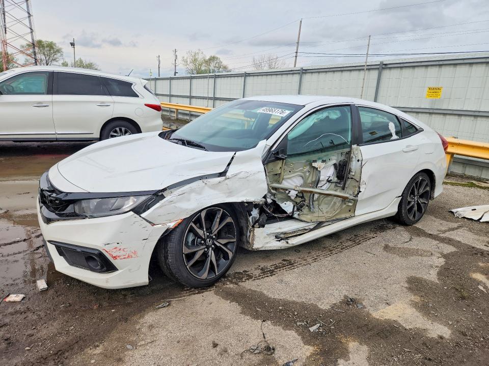 49965176 :رقم المزاد ، 2HGFC2F83LH503629 vin ، 2020 Honda Civic مزاد بيع