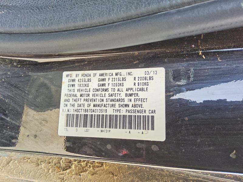 Продаж на аукціоні авто 2013 Honda Accord, vin: 1HGCT1B87DA013519, номер лоту: 48542806