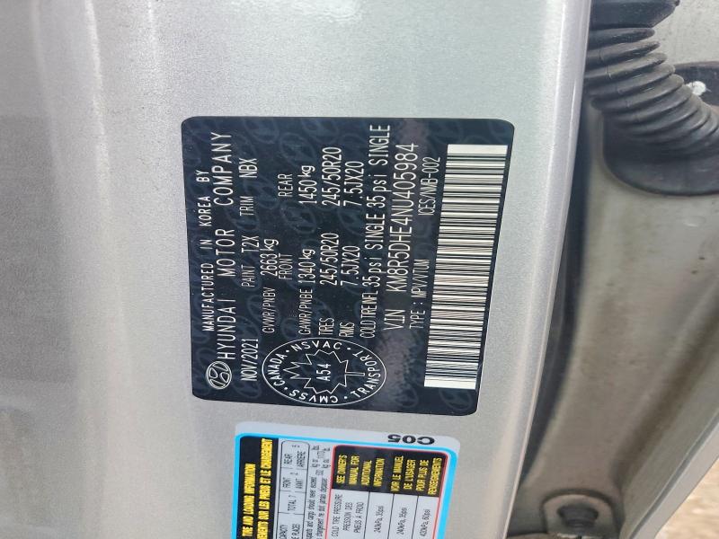 Aukcja sprzedaży 2022 Hyundai Palisade, vin: KM8R5DHE4NU405984, numer aukcji: 51460356