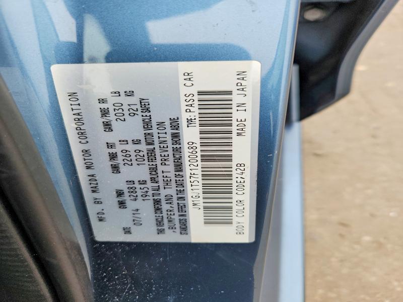 Aukcja sprzedaży 2015 Mazda 6, vin: JM1GJ1T57F1200689, numer aukcji: 51883746