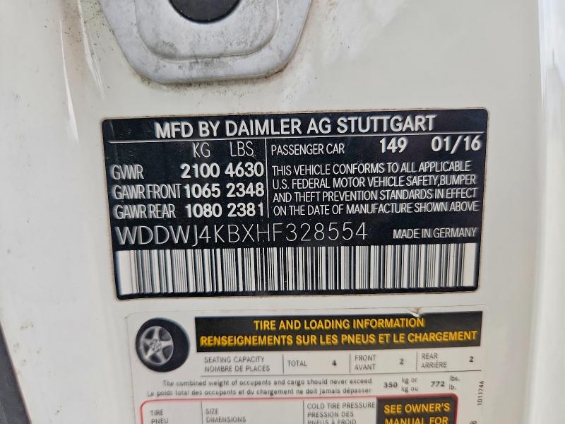 Aukcja sprzedaży 2017 Mercedes-benz C, vin: WDDWJ4KBXHF328554, numer aukcji: 50707436