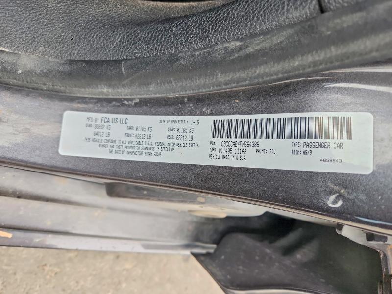 Aukcja sprzedaży 2015 Chrysler 200, vin: 1C3CCCAB4FN664386, numer aukcji: 52058876
