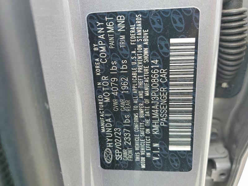 2023 Hyundai Elantra მანქანა იყიდება აუქციონზე, vin: KMHLM4AJ3PU086614, აუქციონის ნომერი: 49793606