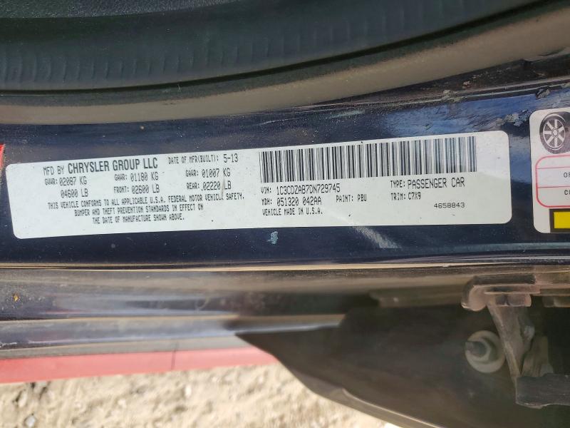 Продаж на аукціоні авто 2013 Dodge Avenger, vin: 1C3CDZAB7DN729745, номер лоту: 49994686