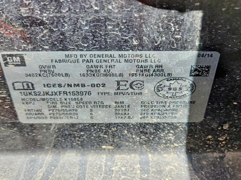 Продажа на аукционе авто 2015 Gmc Yukon Xl, vin: 1GKS2JKJXFR153976, номер лота: 50323926
