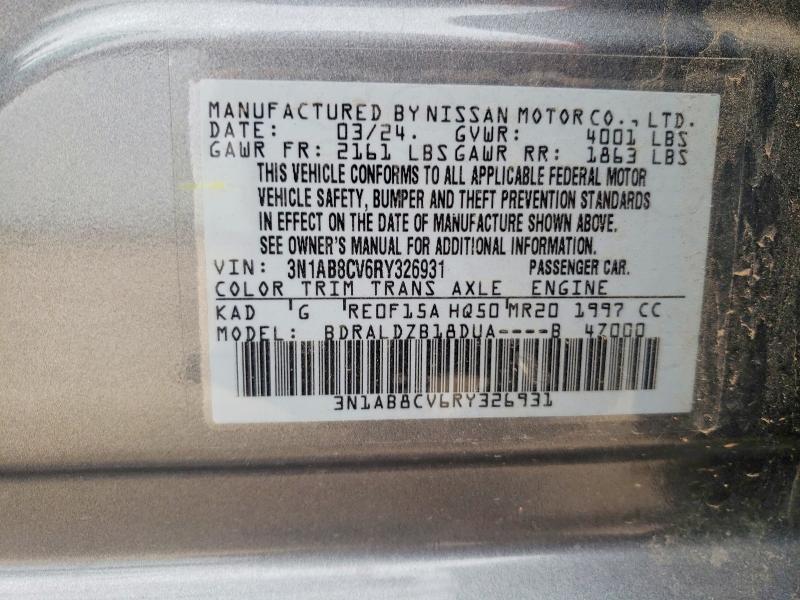 Продажа на аукционе авто 2024 Nissan Sentra, vin: 3N1AB8CV6RY326931, номер лота: 51459056